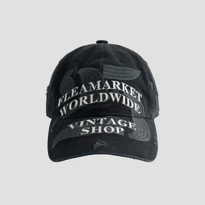 Washed Letter Embroidered Baseball Cap – Vintage Contrast Unisex – cap | japanese streetwear | vintage workwear | unisex | Yamalinclothes