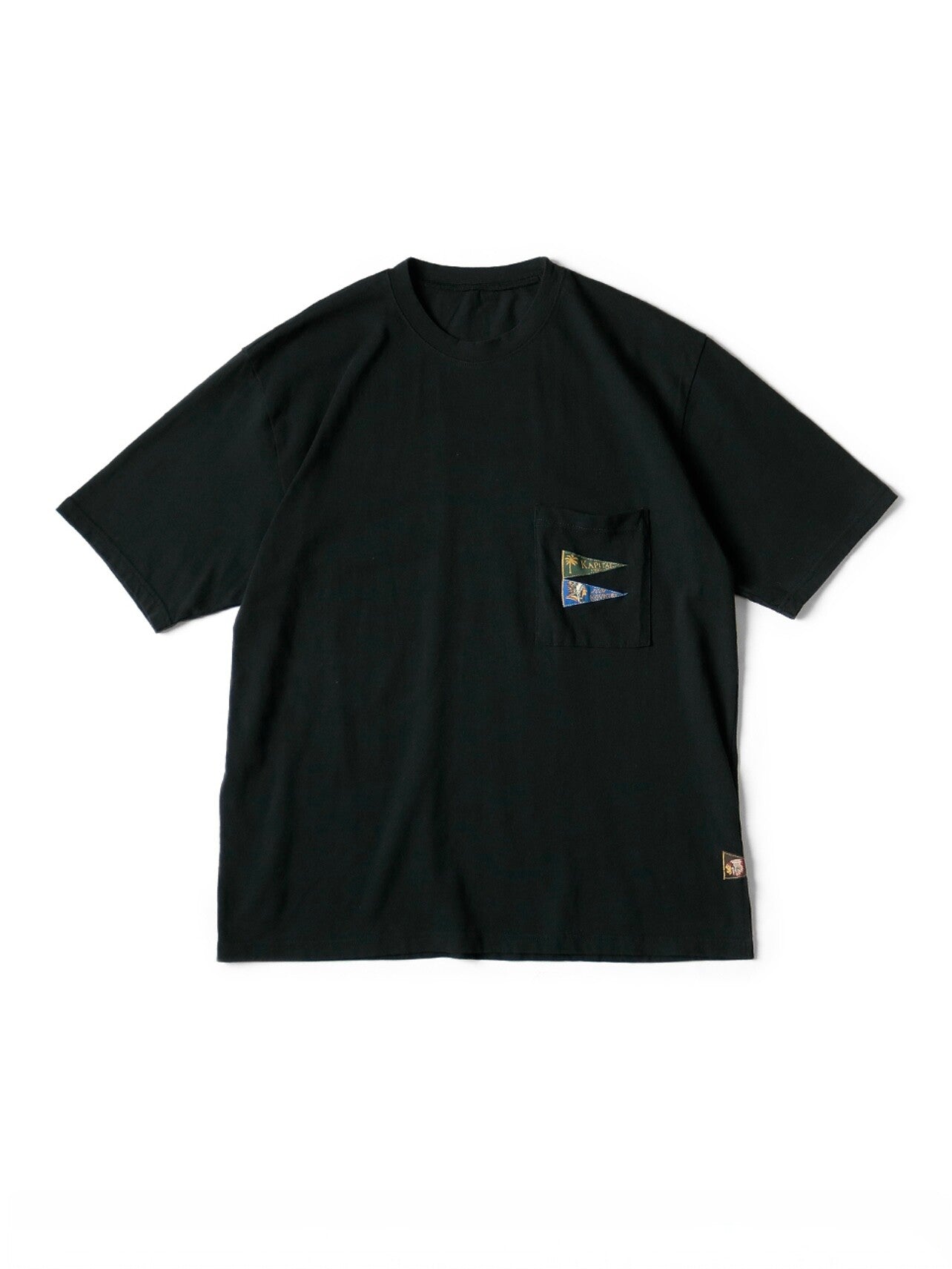 26SS Japanese Artisan India Cotton Pennant Embroidered Short Sleeve T-Shirt | Japanese vintage | yamalin clothes | Yamalinclothes