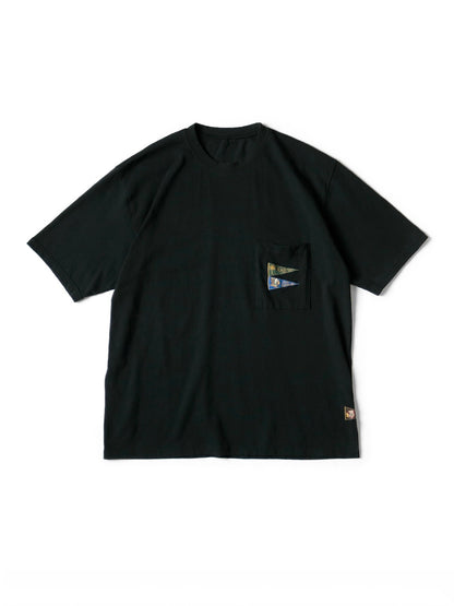 26SS Japanese Artisan India Cotton Pennant Embroidered Short Sleeve T-Shirt | Japanese vintage | yamalin clothes | Yamalinclothes