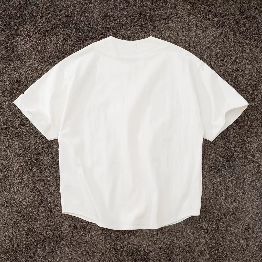 Japanese Hasegawa loose profile heavy short sleeve baseball shirt