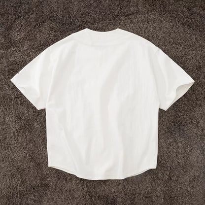 Japanese Hasegawa loose profile heavy short sleeve baseball shirt