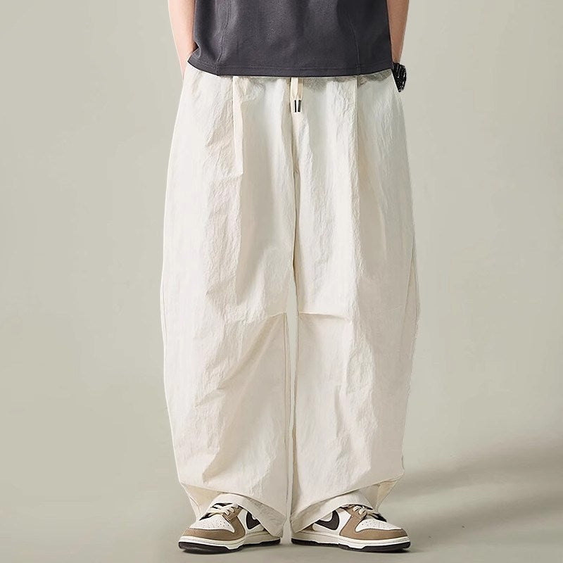 Lightweight Quick-Dry Wide-Leg Straight Pants – Loose Retro Casual Summer Unisex