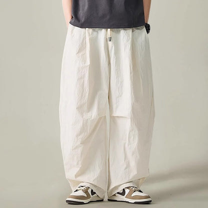 Lightweight Quick-Dry Wide-Leg Straight Pants – Loose Retro Casual Summer Unisex