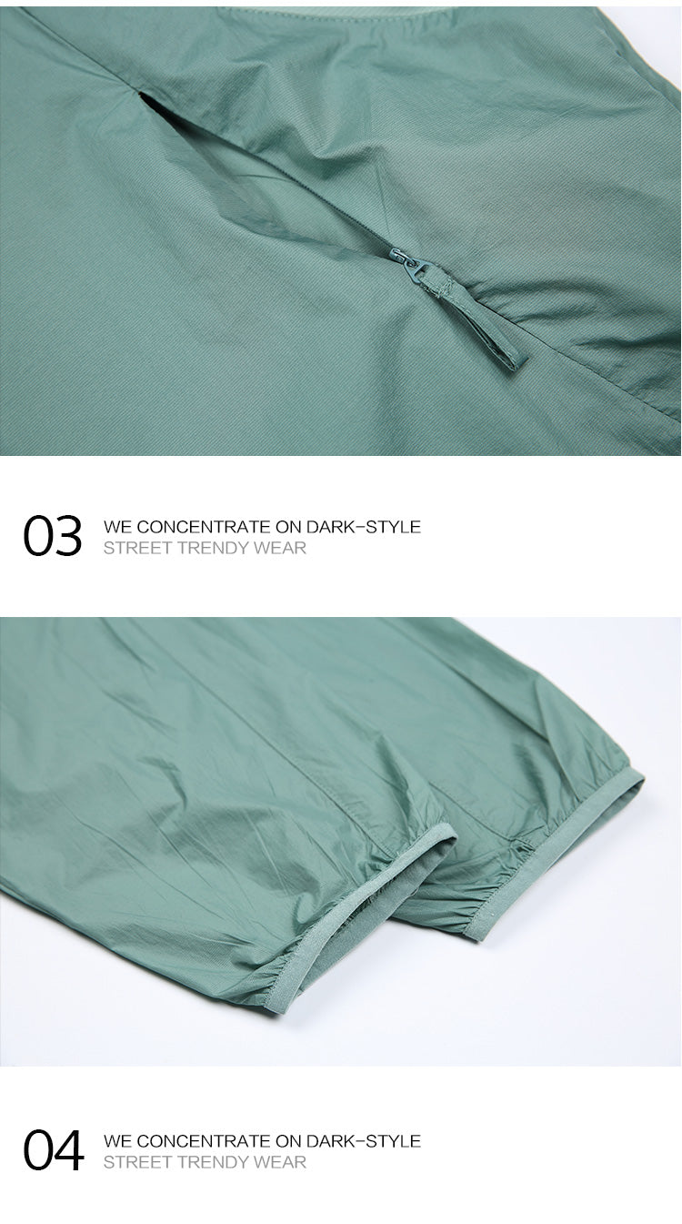 Mountain UPF50+ Mesh Patchwork Hood Light Sunscreen Clothing Men's 2025 Summer Couple Sunscreen Clothing