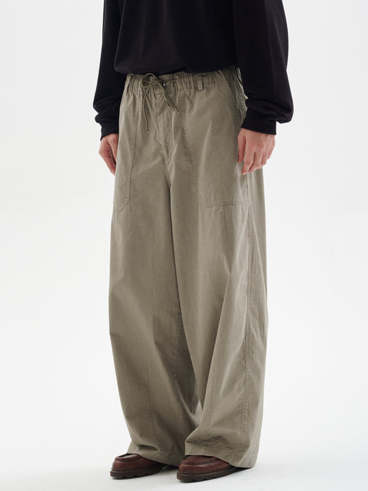 Enzyme Washed Vintage Silhouette Commuter Deck Straight Loose Loose All Season Casual Pants Men's and Women's
