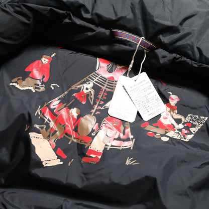 KAPITAL Kazuhiro Hirata reversible printed multi-pocket couple down vest Yu Wenle in stock