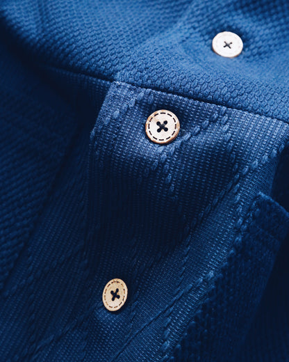 Indigo Kendo Cargo Jacket - Vintage Multi-Pocket Limited Edition