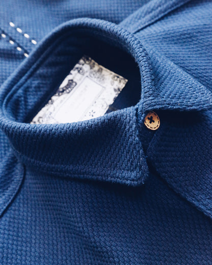 Indigo Kendo Cargo Jacket - Vintage Multi-Pocket Limited Edition