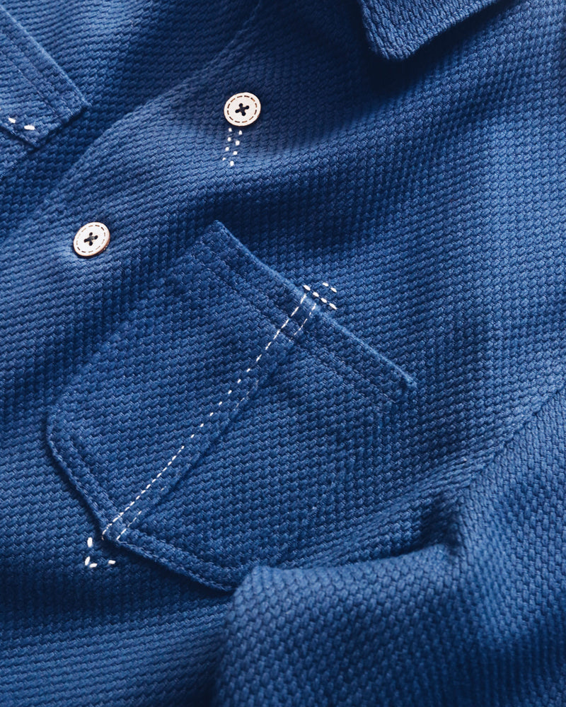 Indigo Kendo Cargo Jacket - Vintage Multi-Pocket Limited Edition