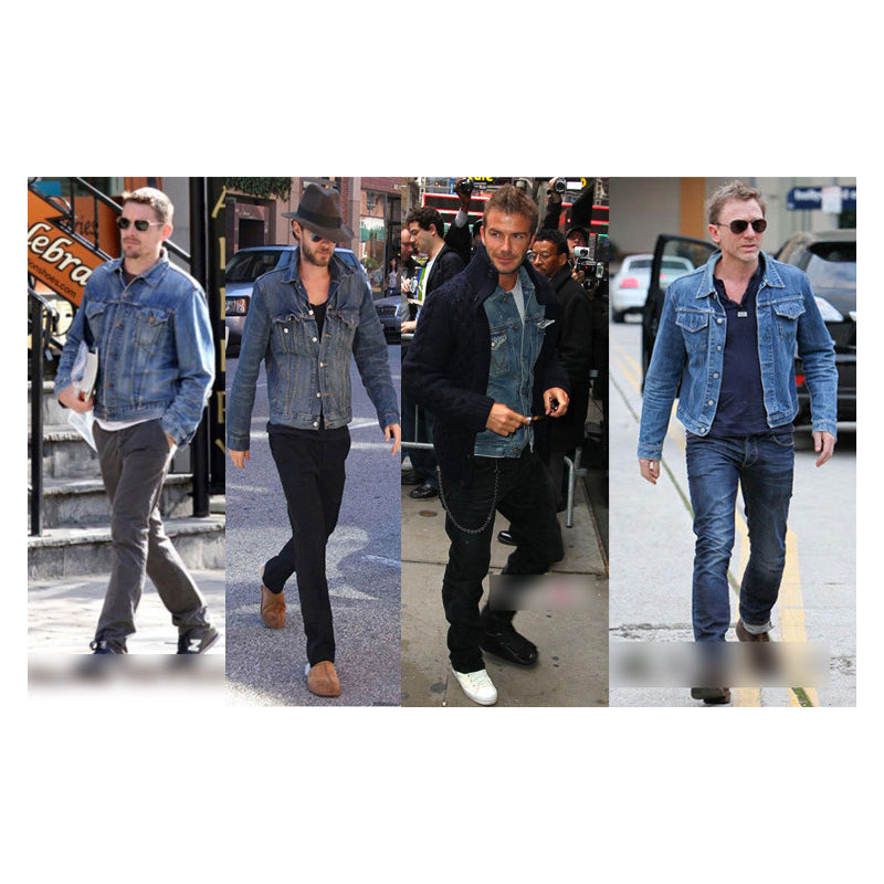 Heavy Washed Slim Denim Jacket – Workwear Inspired Casual Streetwear