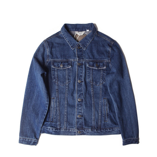 Heavy Washed Slim Denim Jacket – Workwear Inspired Casual Streetwear | Japanese vintage | yamalin clothes | Yamalinclothes