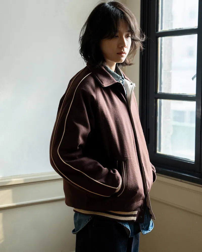 Thinsulate wool-blend reversible cotton jacket is unisex style