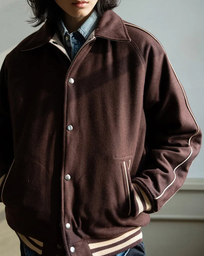 Thinsulate wool-blend reversible cotton jacket is unisex style