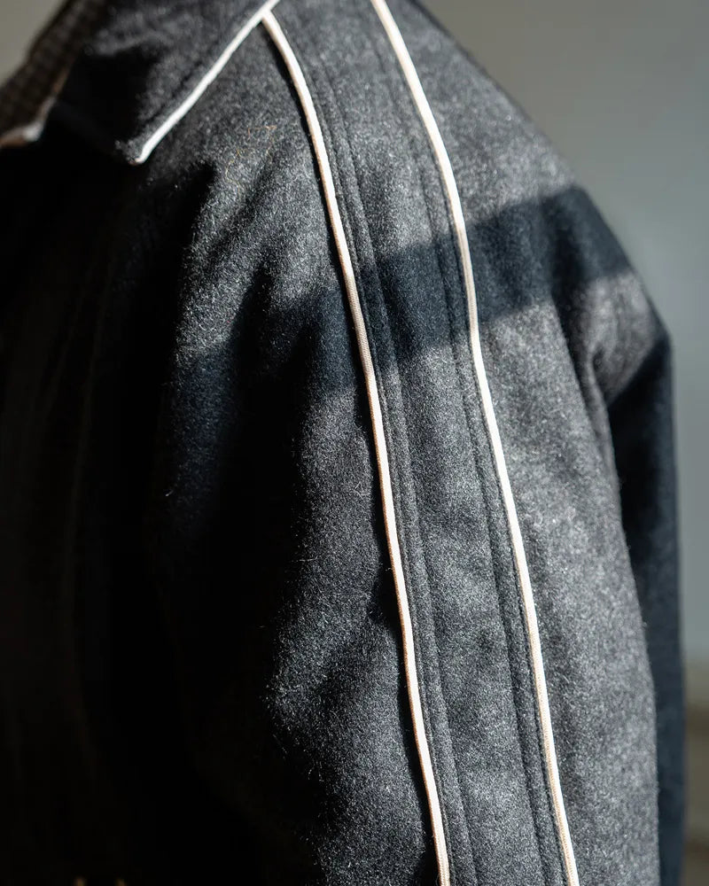 Thinsulate wool-blend reversible cotton jacket is unisex style
