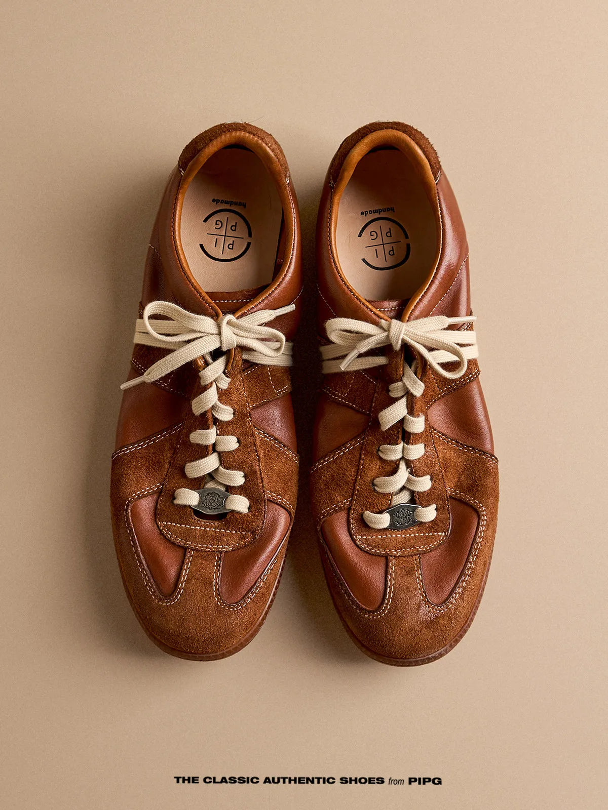 Vintage Washed Horsehide Old Money Casual Sneakers - Handmade Breathable Leather Shoes for Men | Japanese vintage | yamalin clothes | Yamalinclothes
