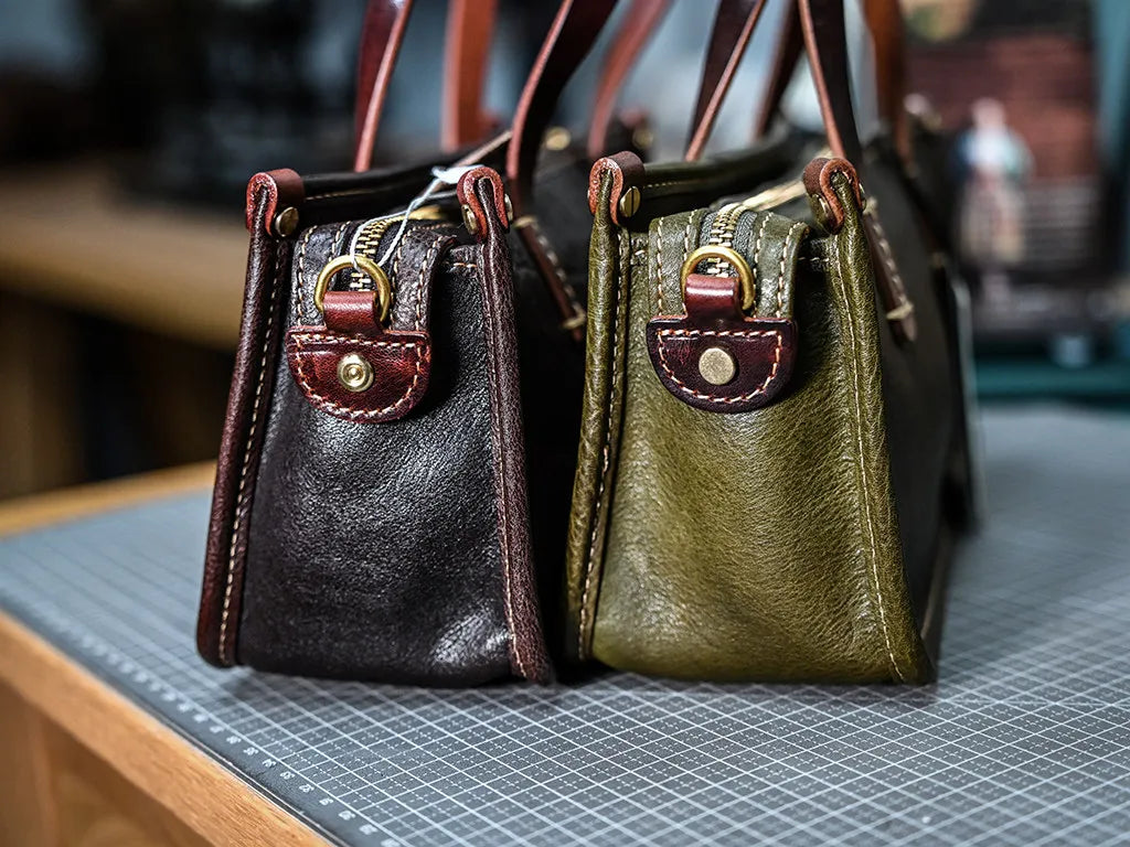 Vintage bags, niche soft leather handmade bags, leather small square bags, women's crossbody wide straps, top layer cowhide tote bags – Japanese vintage | yamalin clothes | Yamalinclothes