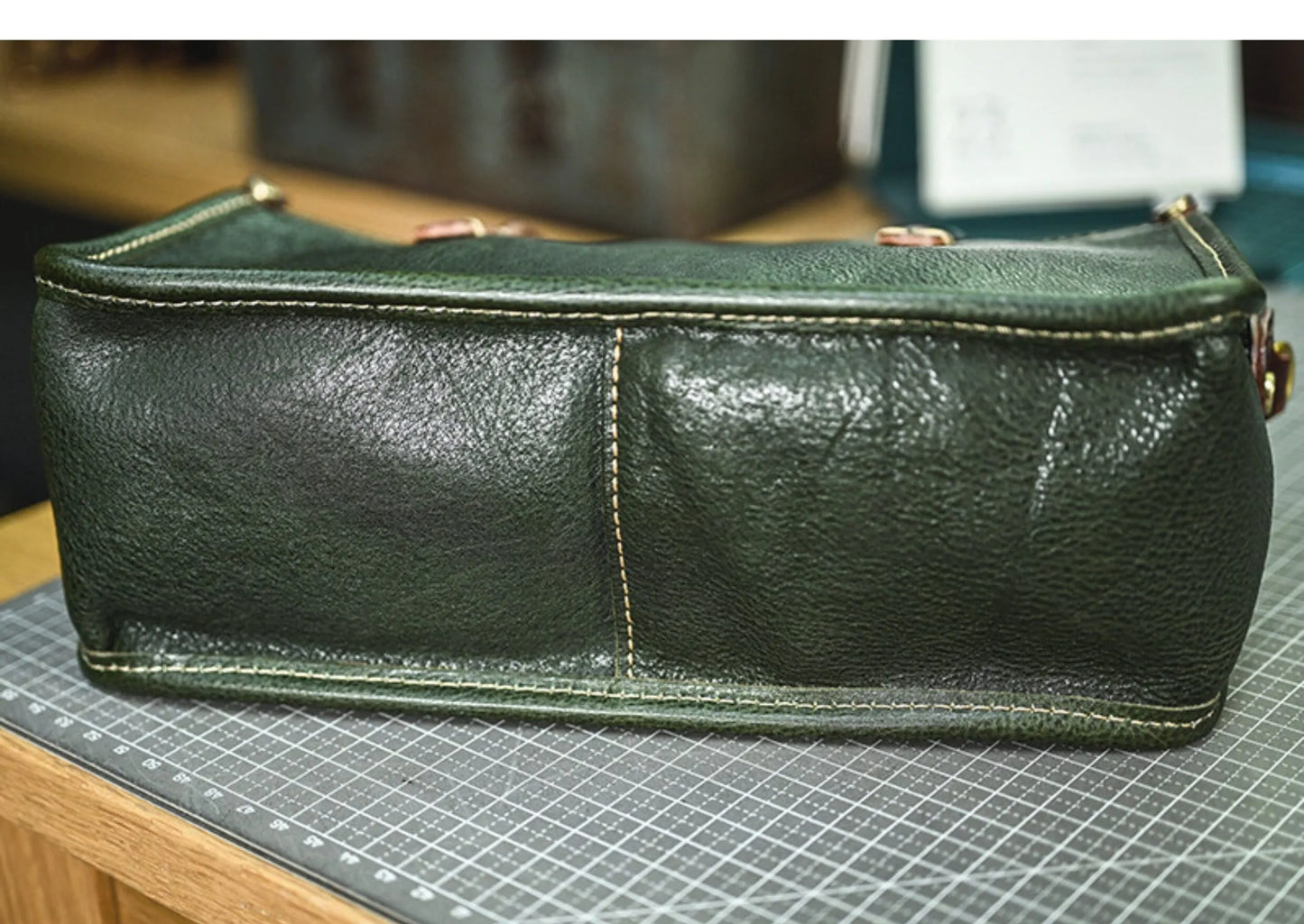 Vintage bags, niche soft leather handmade bags, leather small square bags, women's crossbody wide straps, top layer cowhide tote bags – Japanese vintage | yamalin clothes | Yamalinclothes