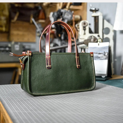Vintage bags, niche soft leather handmade bags, leather small square bags, women's crossbody wide straps, top layer cowhide tote bags – Japanese vintage | yamalin clothes | Yamalinclothes