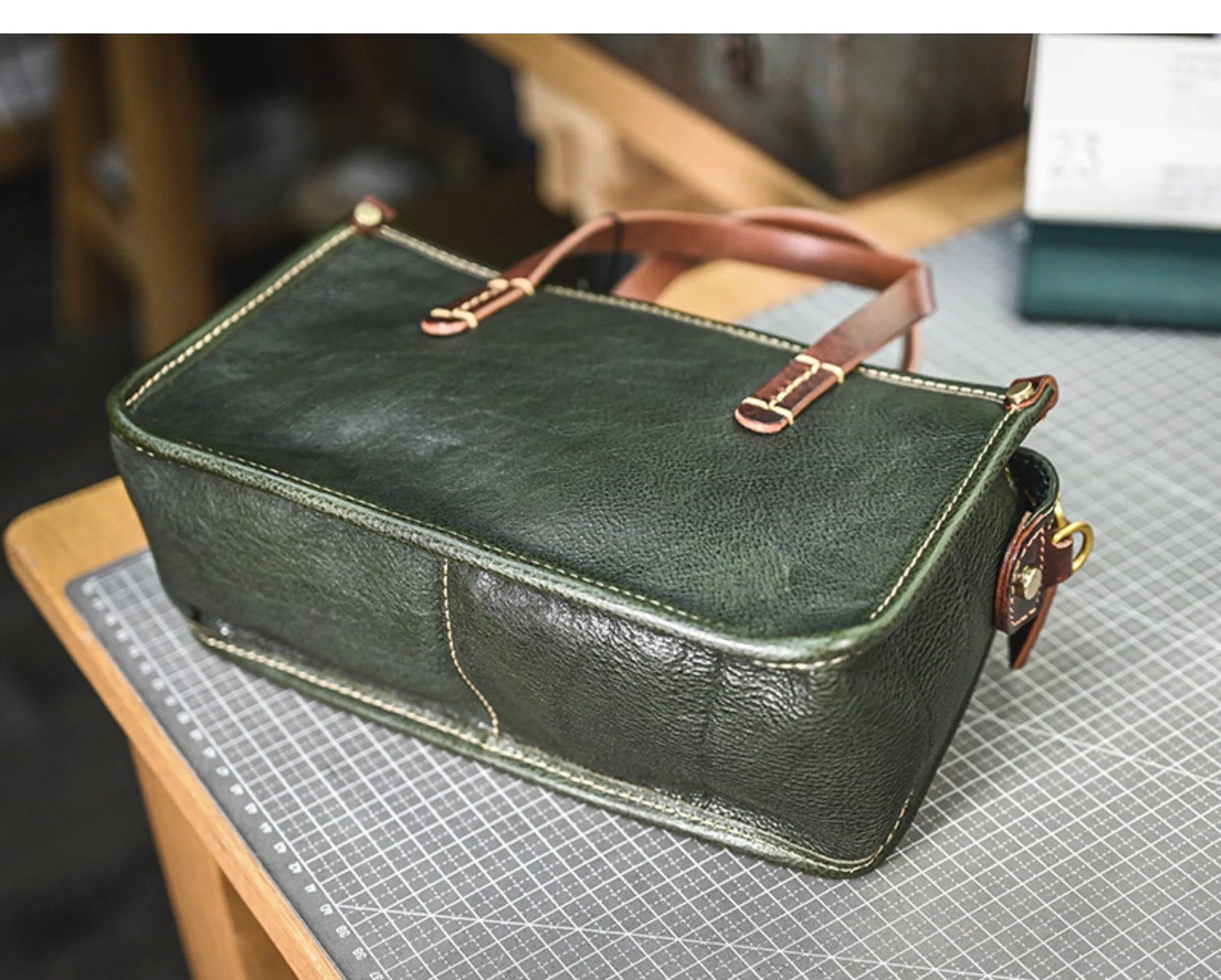 Vintage bags, niche soft leather handmade bags, leather small square bags, women's crossbody wide straps, top layer cowhide tote bags – Japanese vintage | yamalin clothes | Yamalinclothes