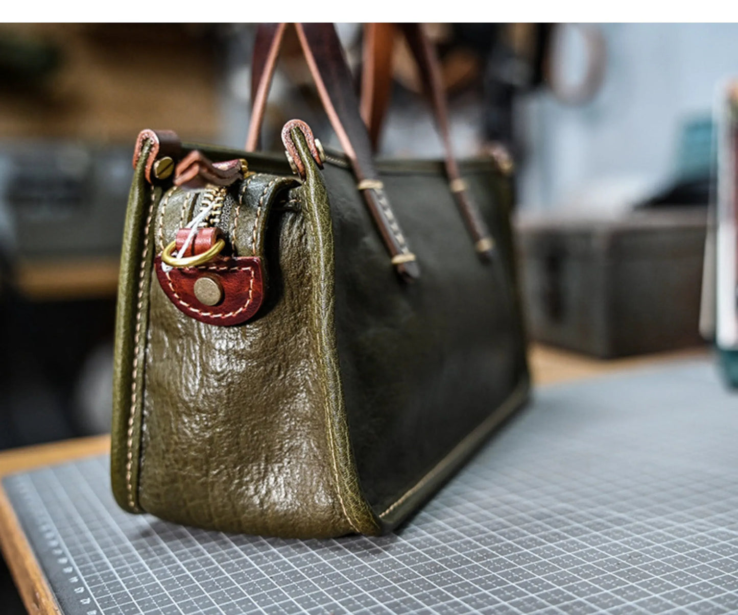 Vintage bags, niche soft leather handmade bags, leather small square bags, women's crossbody wide straps, top layer cowhide tote bags – Japanese vintage | yamalin clothes | Yamalinclothes