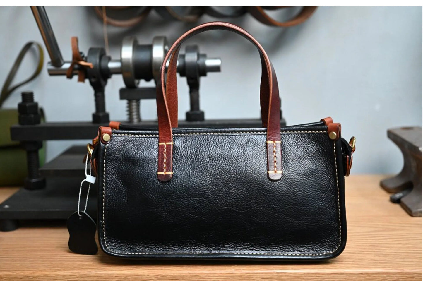 Vintage bags, niche soft leather handmade bags, leather small square bags, women's crossbody wide straps, top layer cowhide tote bags – Japanese vintage | yamalin clothes | Yamalinclothes