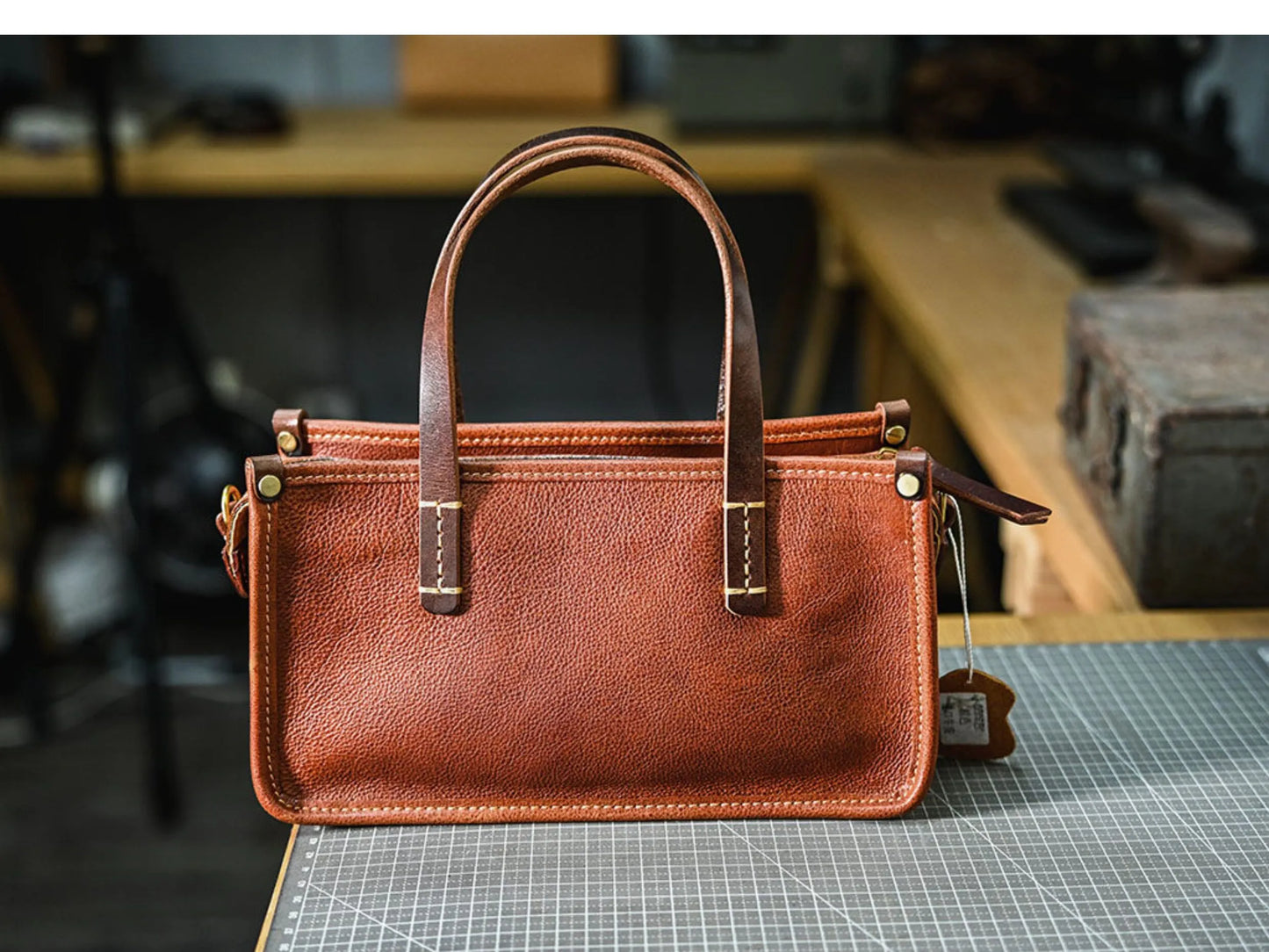 Vintage bags, niche soft leather handmade bags, leather small square bags, women's crossbody wide straps, top layer cowhide tote bags – Japanese vintage | yamalin clothes | Yamalinclothes