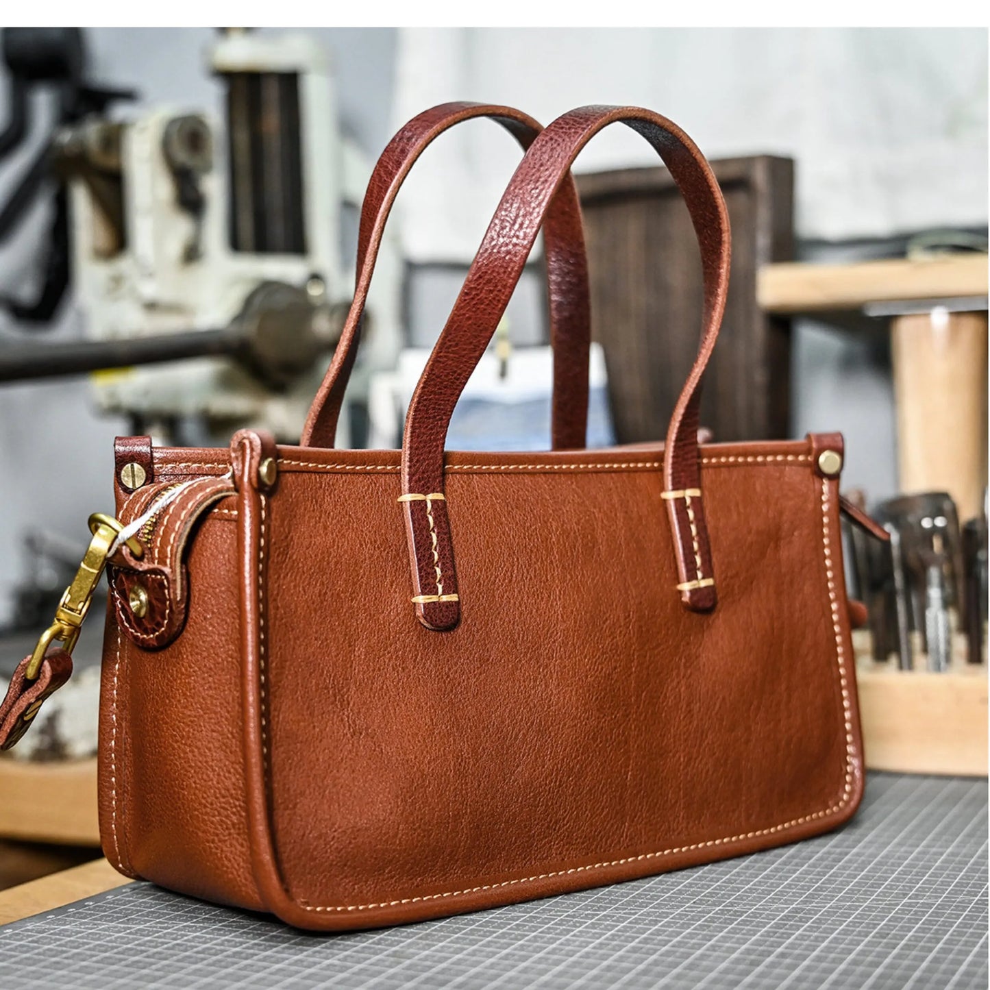 Vintage bags, niche soft leather handmade bags, leather small square bags, women's crossbody wide straps, top layer cowhide tote bags – Japanese vintage | yamalin clothes | Yamalinclothes