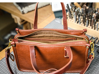 Vintage bags, niche soft leather handmade bags, leather small square bags, women's crossbody wide straps, top layer cowhide tote bags – Japanese vintage | yamalin clothes | Yamalinclothes