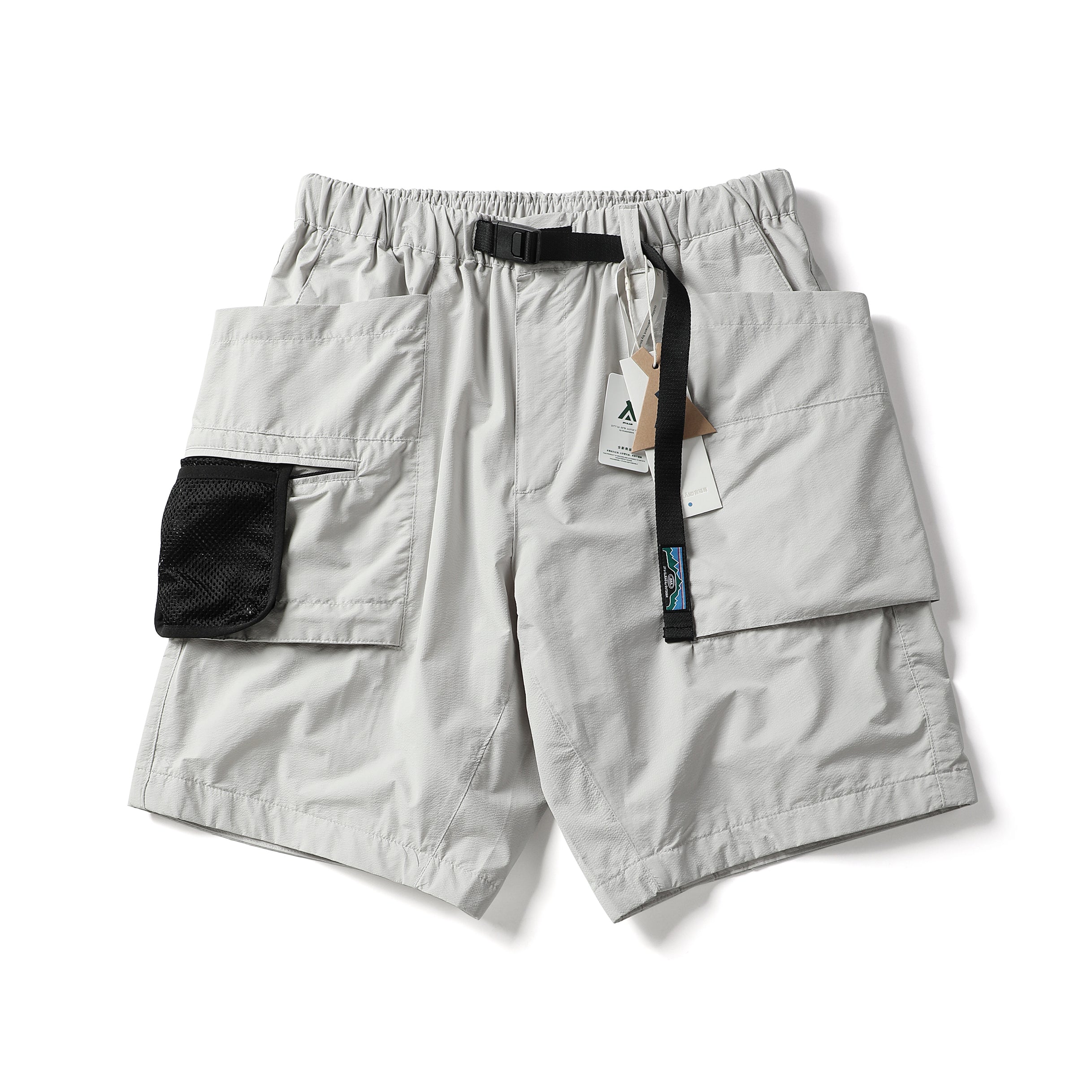 Japanese Retro Large Cargo Shorts Multi-Pocket Unisex Loose Straight