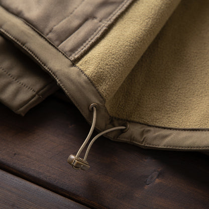 Men's Premium Fleece Thermal Soft Shell Jacket - Autumn Windproof Waterproof Thickened Hooded Coat