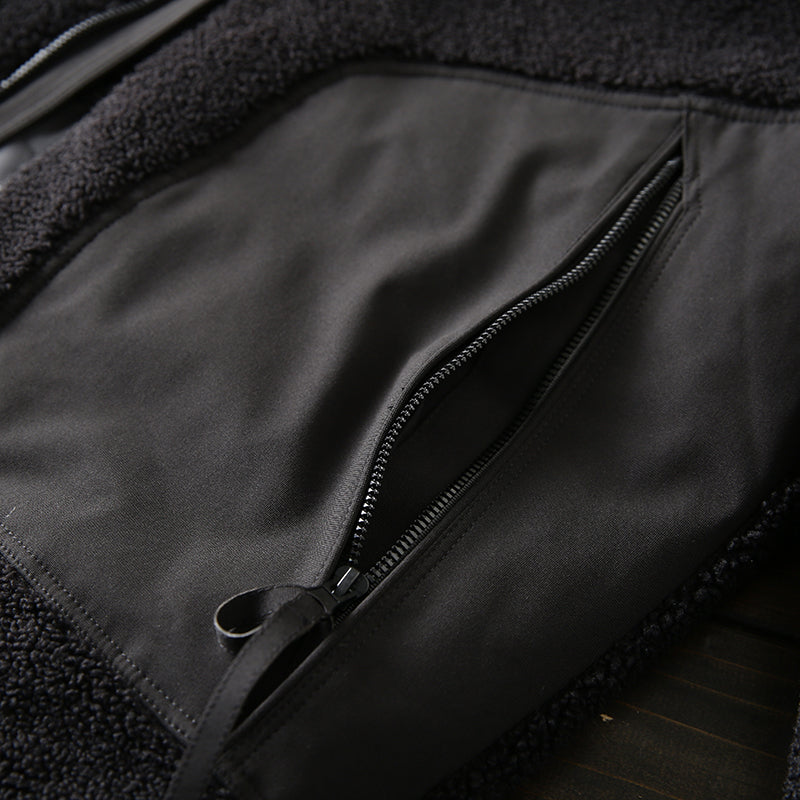 Men's Plus Size Stand Collar Down Jacket - Export Overstock Thickened Lamb Wool Particle Fleece Winter Coat