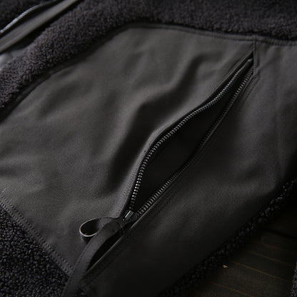 Men's Plus Size Stand Collar Down Jacket - Export Overstock Thickened Lamb Wool Particle Fleece Winter Coat