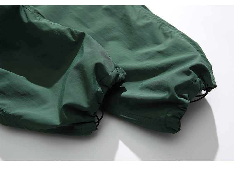 Unisex Japanese Style Summer Cargo Pants - Thin Quick-Dry Breathable Loose Paratrooper Pants