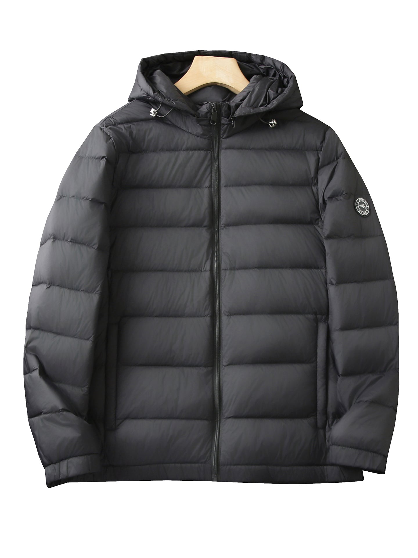 Men's Export Overstock Lightweight Hooded Down Jacket - Autumn Winter Warm Short Cold-Proof Coat