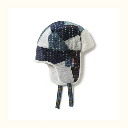 Hand-Sewn Indigo-Dyed Sashiko Show Hat – Original Design Unisex