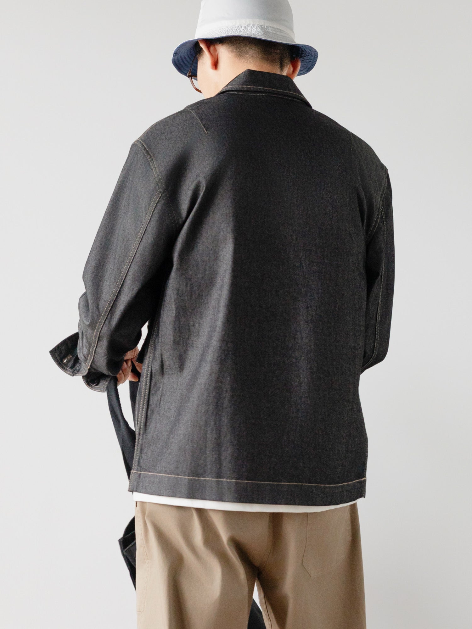 Spring and Autumn Premium Sports Denim Xinjiang Cotton Minimalist Zero Pressure Lightweight Denim Jacket