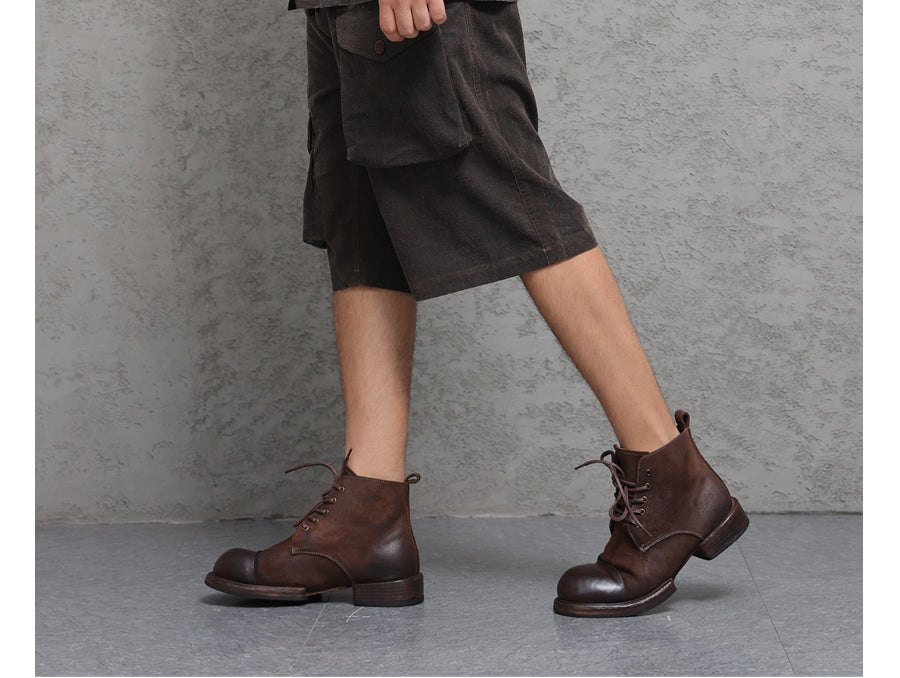 Wild Silk Cuban Collar Half Sleeve Shirt Men's Dye Yam Dyed Tussah Silk Aloha Retro Short Sleeve Shirt Summer