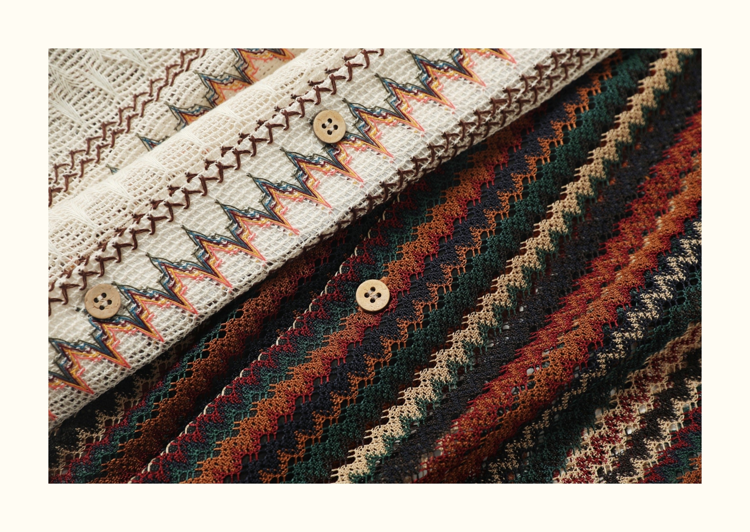 Loose Fit Japanese Style Summer Breathable Hollow Out Casual Shirt