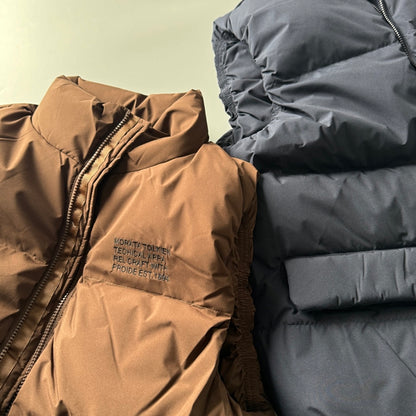 90% White Duck Down Mountain Vest - Fluffy Warm Outdoor Puffer (Unisex)