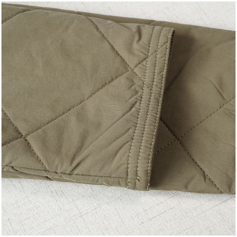 Warm Mid-Length Hooded Quilted Cotton Jacket – Loose, Retro Japanese Outerwear for Women