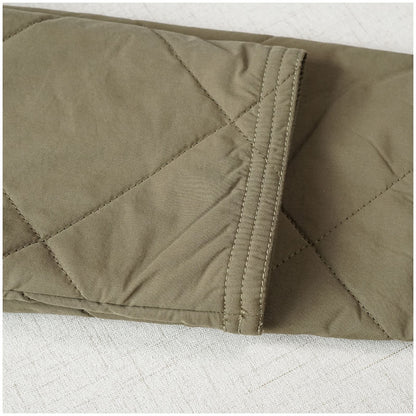 Warm Mid-Length Hooded Quilted Cotton Jacket – Loose, Retro Japanese Outerwear for Women