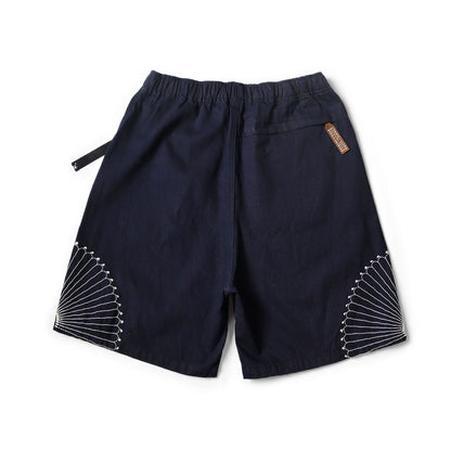 Japanese Artisan Style Loose Casual Embroidered Shorts for Men and Women – Trendy | Japanese vintage | yamalin clothes | Yamalinclothes