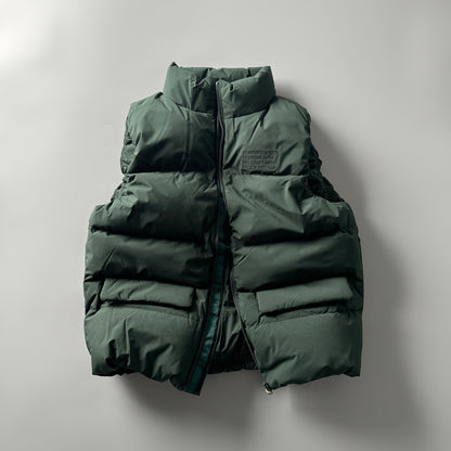 90% White Duck Down Mountain Vest - Fluffy Warm Outdoor Puffer (Unisex)