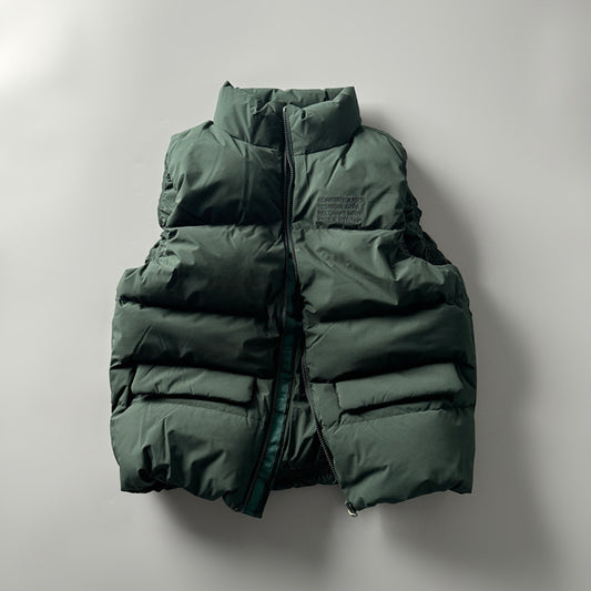 90% White Duck Down Mountain Vest - Fluffy Warm Outdoor Puffer (Unisex)