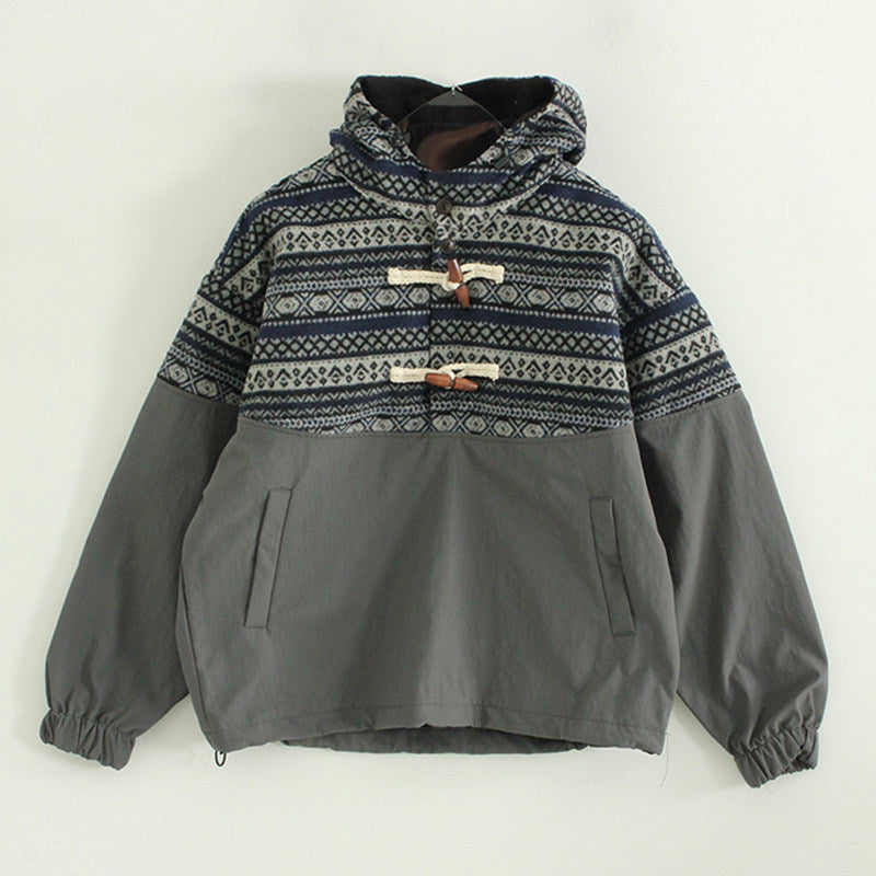 Nordic Toggle Button Hooded Anorak - 25AW Winter Jacket (Unisex)