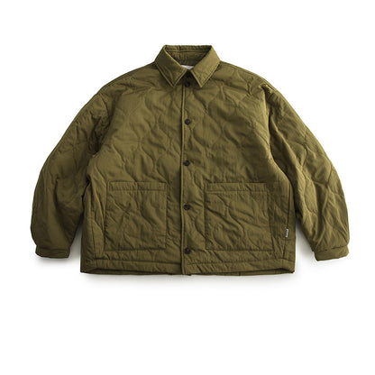 japanese Minimalist Quilted Cotton Jacket - Lightweight Couple Coat