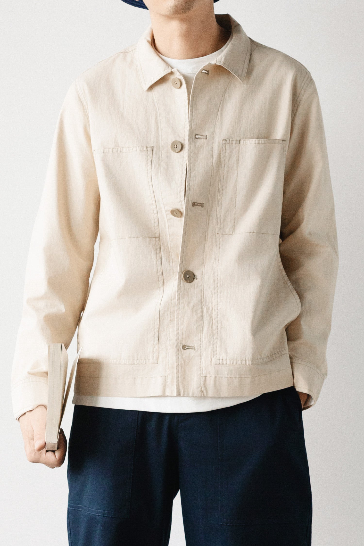 Spring Summer Autumn High-End Lightweight Commuting Quiet Luxury Linen French Minimalist Relaxed Workwear Jacket