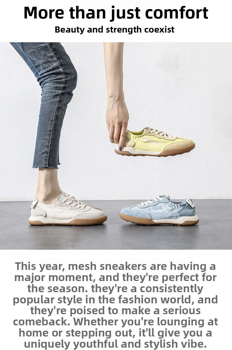 Women's Canvas Forrest Gump Shoes - Soft-Sole Breathable White Casual Sneakers