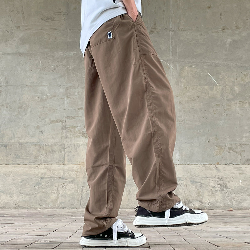Unisex Japanese Style Summer Cargo Pants - Thin Quick-Dry Breathable Loose Paratrooper Pants