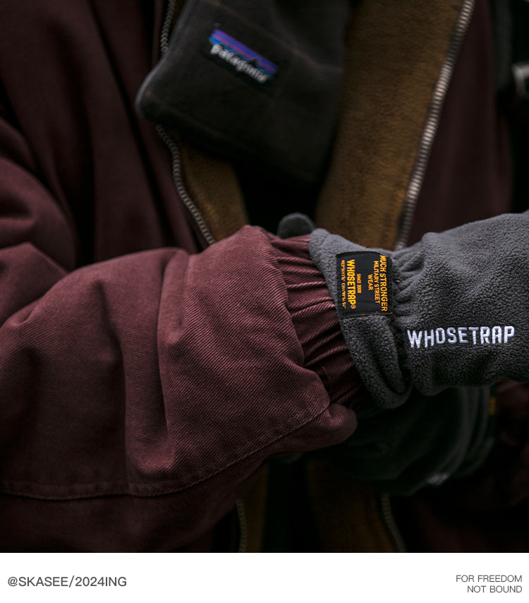 Men's Japanese Retro Lamb Wool Jacket - Thickened Stand Collar Couple Cotton Coat